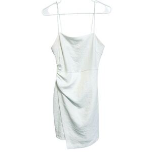 2/$30 ZARA - White Spaghetti Strap Slip Wrap Mini Dress size Small